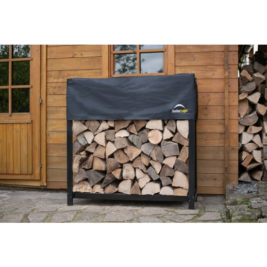 ShelterLogic Sl90380 houtopslagrek brandhoutrek met afdak 36x120x119 cm - Image 4