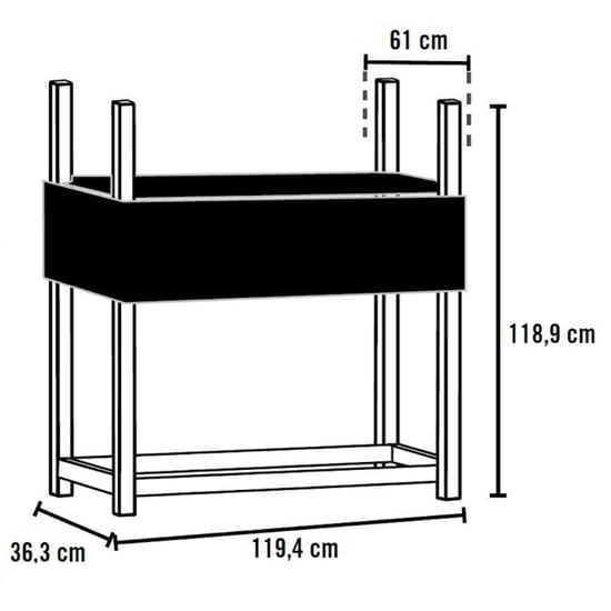 ShelterLogic Sl90380 houtopslagrek brandhoutrek met afdak 36x120x119 cm - Image 5