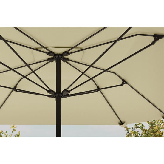 4goodz Outsunny parasol 233cm vierkant kantelbaar aluminium buis, glasvezel - Image 2