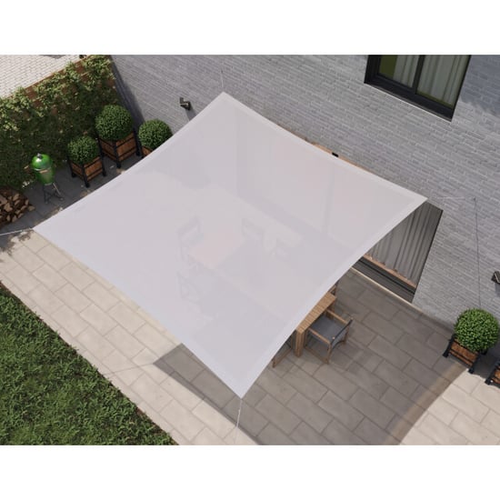 Hanse® Schaduwdoek vierkant waterdoorlatend 3,6x3,6 m zonnedoek - Image 4