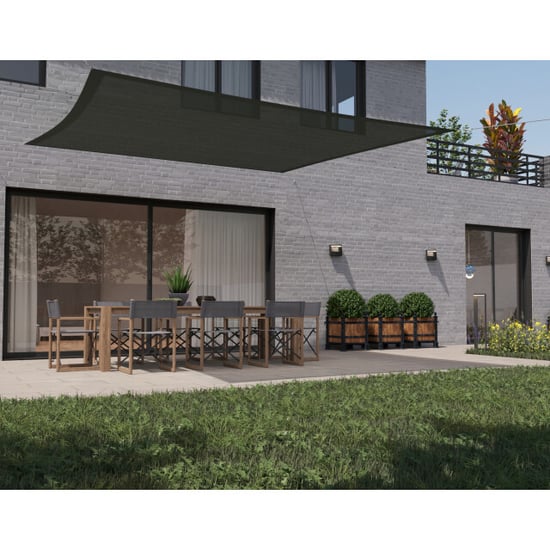 Hanse® Schaduwdoek vierkant waterdoorlatend 4x4 m zonnedoek - Image 6