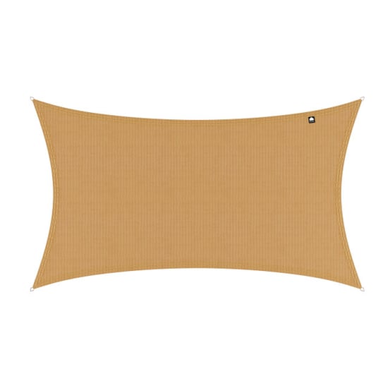 Kopu ® schaduwdoek rechthoek 2x4 m waterdicht zonnedoek zand - Image 1