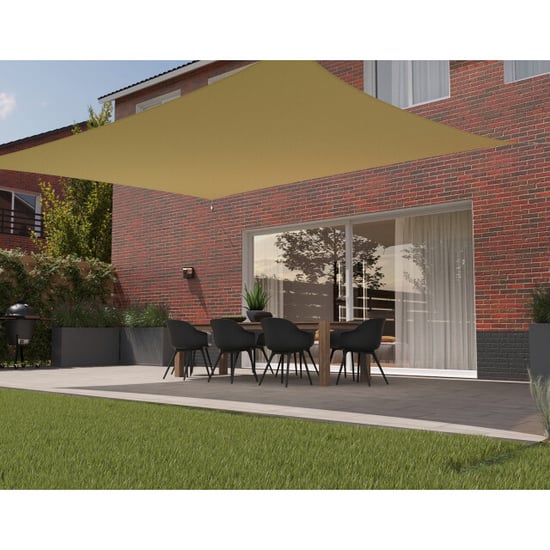 Kopu ® schaduwdoek rechthoek 3x5 m waterdicht zonnedoek creme - Image 3