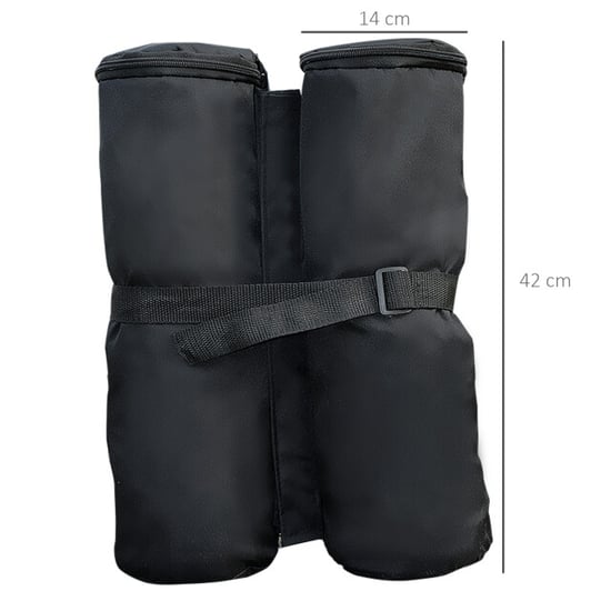 4goodz 4 stuks partytent verzwaring gewichten vulbare zandzakken - Image 2