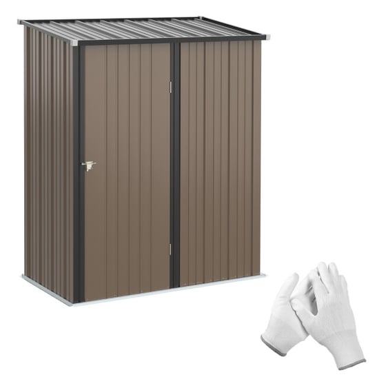 4goodz Outsunny stalen tuinkast balkonkast 100x103x160 cm - - Image 1