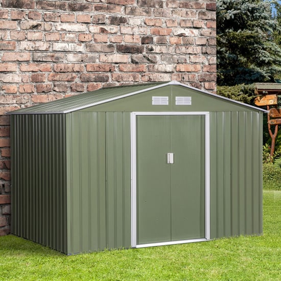 4goodz Outsunny gereedschapshuis metaal met bak 277x195x192 cm - Image 4