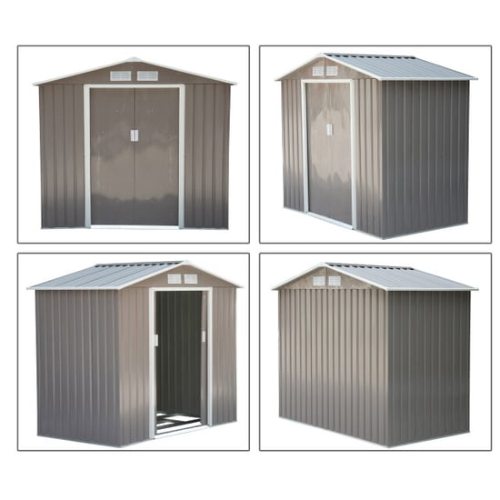 4goodz Outsunny gereedschapsschuur metaal 127x213x185 cm - - Image 5