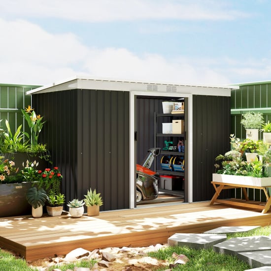 4goodz Outsunny gereedschapsschuur met schuifdeur 130x277x173 cm - Image 5
