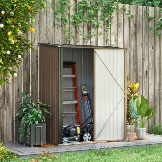 4goodz Outsunny stalen tuinkast balkonkast 100x103x160 cm - - Image 6