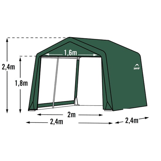 ShelterLogic Gereedschapsschuur sl70472 240x240x240 - Image 2