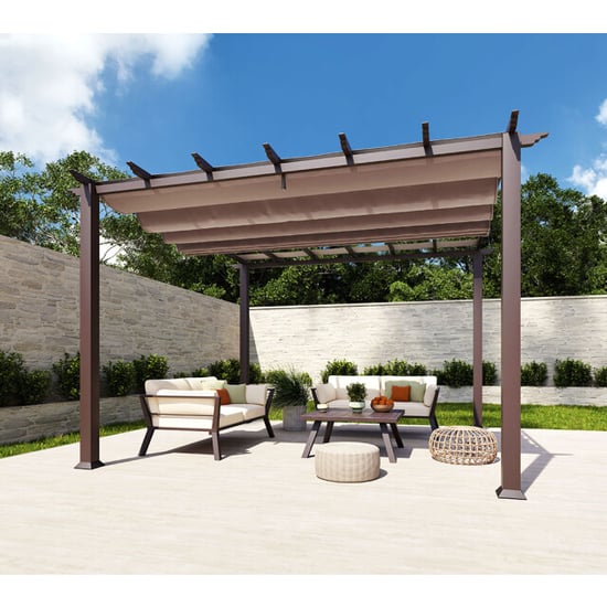Paragon Outdoor Aluminium pergola florida 1111 houtlook 350x350x235cm - - Image 4