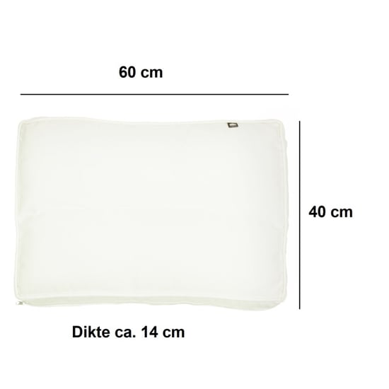 Kopu ® melan hoogwaardige loungekussen-set zit en rug 60 cm creme - Image 3