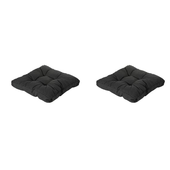Madison florance zitkussen rib black ca. 73x73 cm set van 2 - Image 1