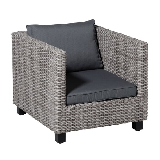 Madison lounge profi-line zitkussen rib grey ca. 60x60 cm set van 2 - Image 2