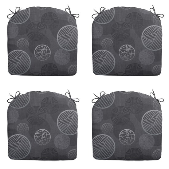 Madison zitkussen circle grey ca. 46x48 cm set van 4 - Image 1