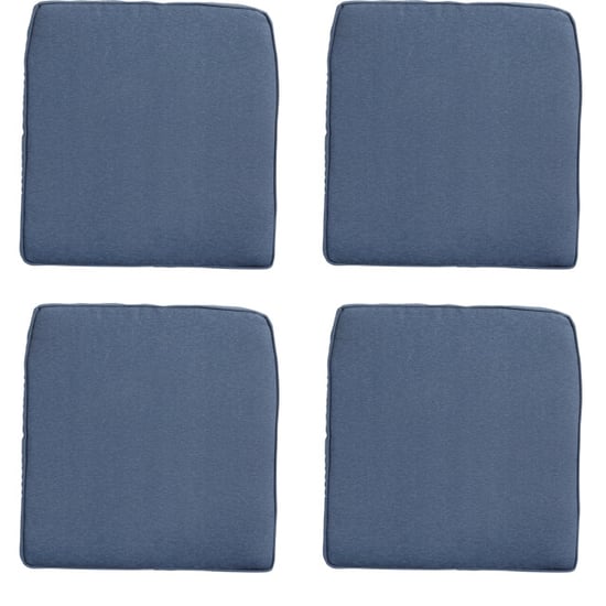 Madison zitkussen wicker panama safier blue ca. 48x48 cm set van 4 - Image 1
