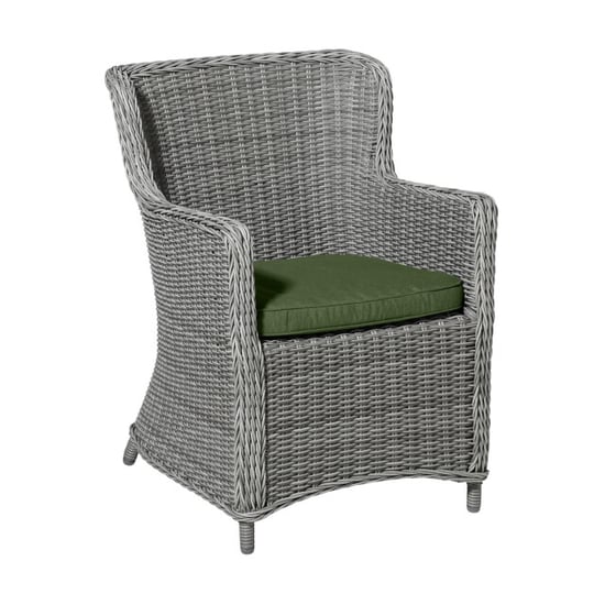 Madison zitkussen wicker panama green ca. 48x48 cm set van 4 - Image 3
