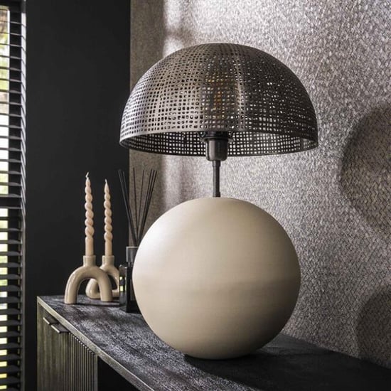 Hoyz tafellamp 1l sphere natural l natural grey - Image 2