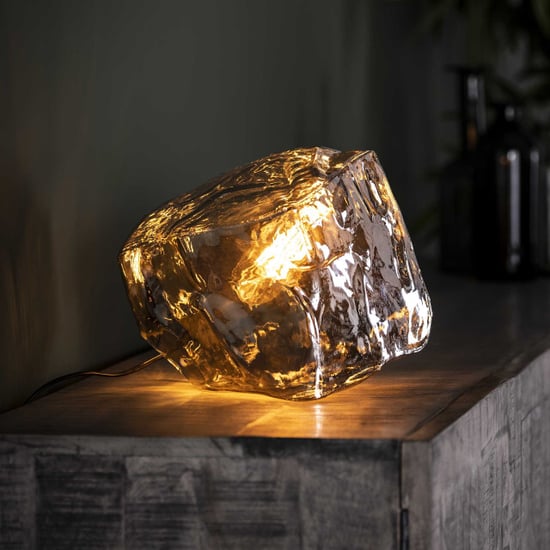 Hoyz Hoyz tafellamp rock chromed industrieel lamp in rots - Image 1