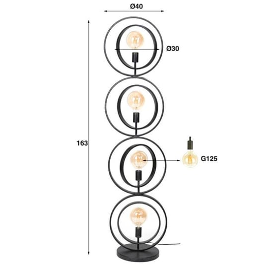Hoyz vloerlamp 4l turn around xl charcoal - Image 2