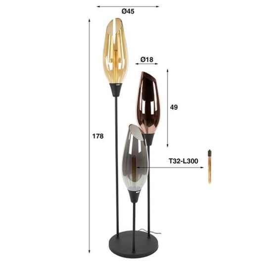 Hoyz vloerlamp cocoon xl mix glass - - Image 2