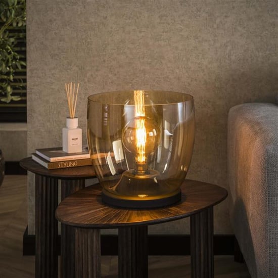 Hoyz vloerlamp up xl amberkleurig glas Ø33 - Image 3