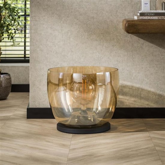 Hoyz vloerlamp up xxl amberkleurig glas Ø48 - Image 3