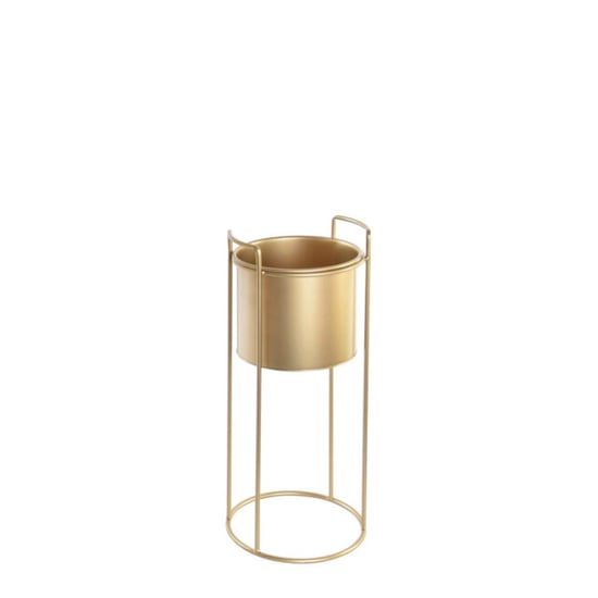 Casa di Elturo Bloempot glamour rond met standaard metaal m Ø 20 x h 50 cm - Image 1