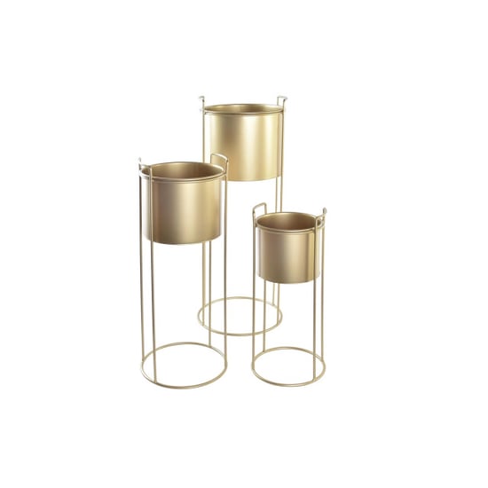 Casa di Elturo Bloempot glamour rond met standaard metaal m Ø 20 x h 50 cm - Image 3