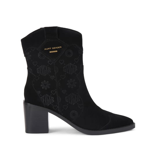 Kurt Geiger London Suede KGL Western Ankle Boots - Image 1