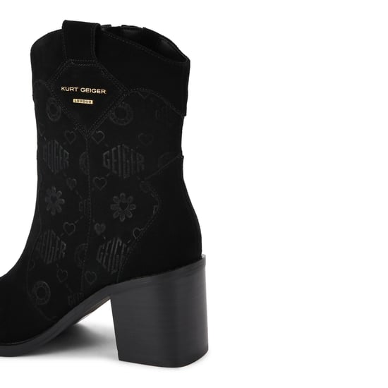Kurt Geiger London Suede KGL Western Ankle Boots - Image 3