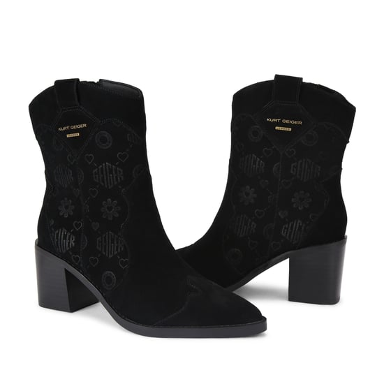 Kurt Geiger London Suede KGL Western Ankle Boots - Image 4