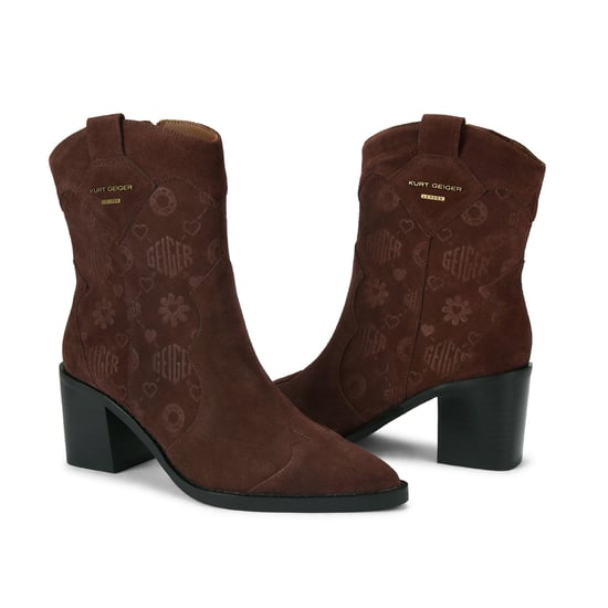 Kurt Geiger London Suede KGL Western Ankle Boots - Image 4