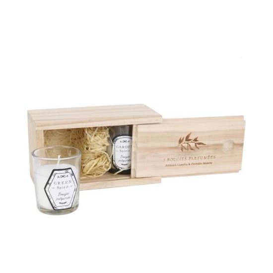 WDMT Houten geschenkverpakking met 2 geurkaarsen - Image 4