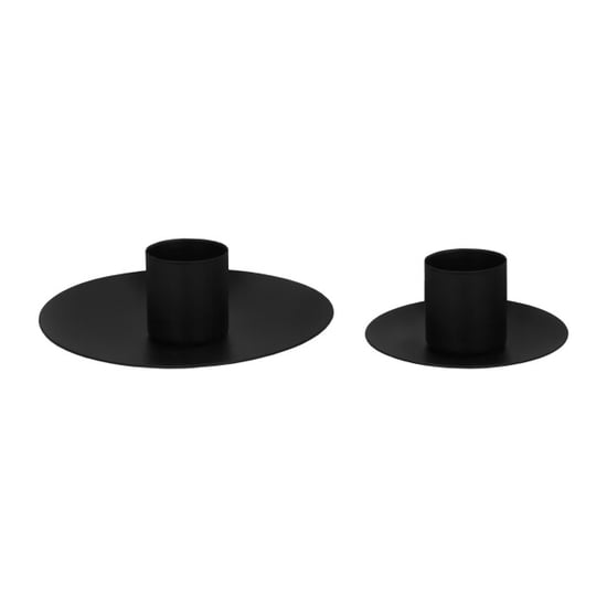 QUVIO Kaarsenstandaard rond -10 x 3 cm metaal - - Image 2