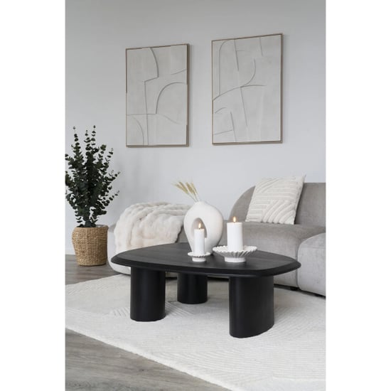 QUVIO Kaarsenhouders set van 2 cement - organisch design - Image 4