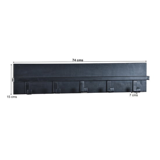 Brix kapstok ethan black mangohout / gecoat staal - Image 2