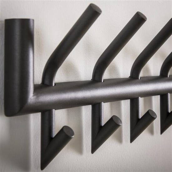 Hoyz Hoyz kapstok industrieel met 16 haken - wandkapstok 78cm breed snelle montage - Image 4
