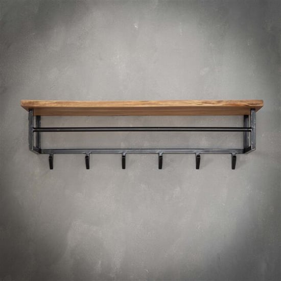 Hoyz Hoyz kapstok edge met 6 haken grijs wandkapstok - Image 2