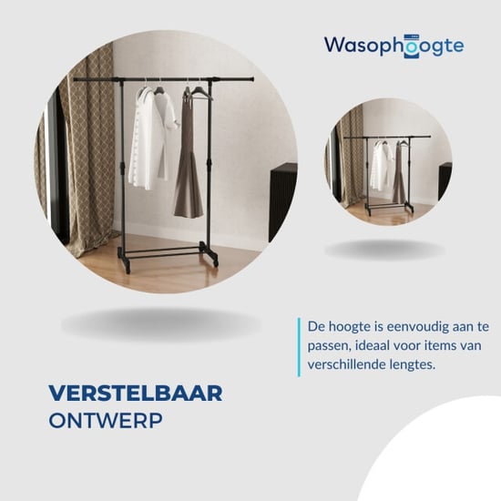 Wasophoogte ® droogrek op wielen uno - Image 4