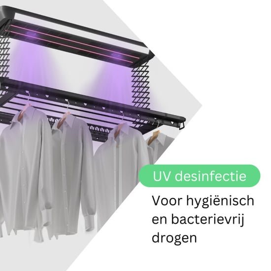 Wasophoogte Plafonddroogrek topdry elite zwart - Image 4