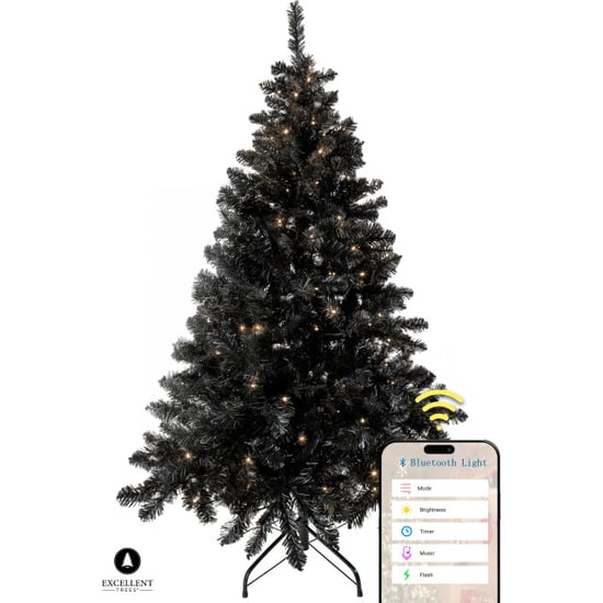 Excellent Trees Kerstboom ® led stavanger black 180 cm 350 lampjes - Image 1