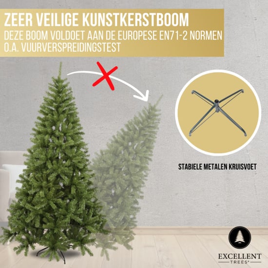 Excellent Trees Kerstboom ® oppdal 180 cm slanke kunstkerstboom - Image 2
