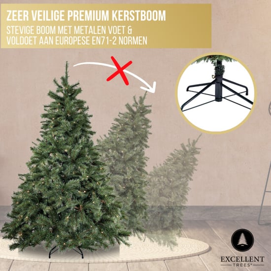 Excellent Trees ® elverum frosted 150 cm kerstboom met verlichting met mobiele - Image 2