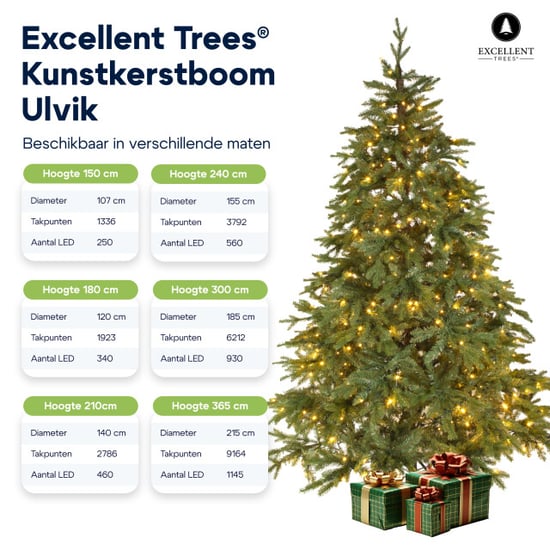 Excellent Trees ® led ulvik 150 cm premium kerstboom met 250 lampjes - Image 2