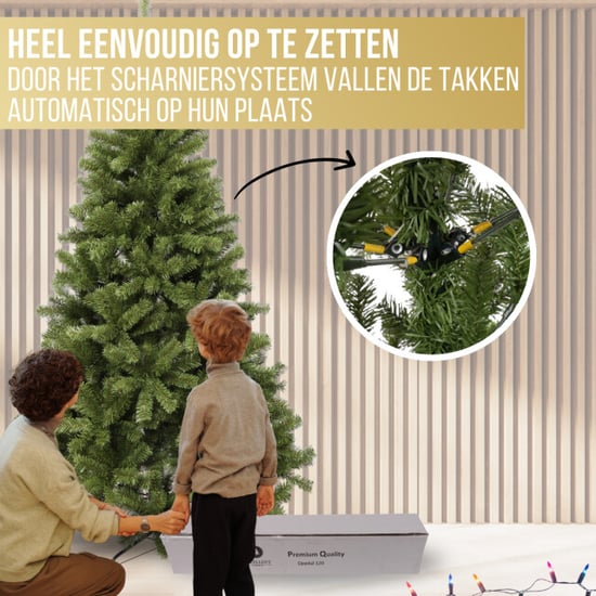 Excellent Trees ® oppdal 240 cm kerstboom kunststof smalle kunstkerstboom - Image 4