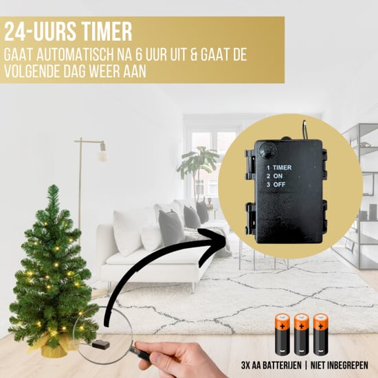 Excellent Trees ® led jarbo 60 cm mini kerstboom met led verlichting - - Image 3