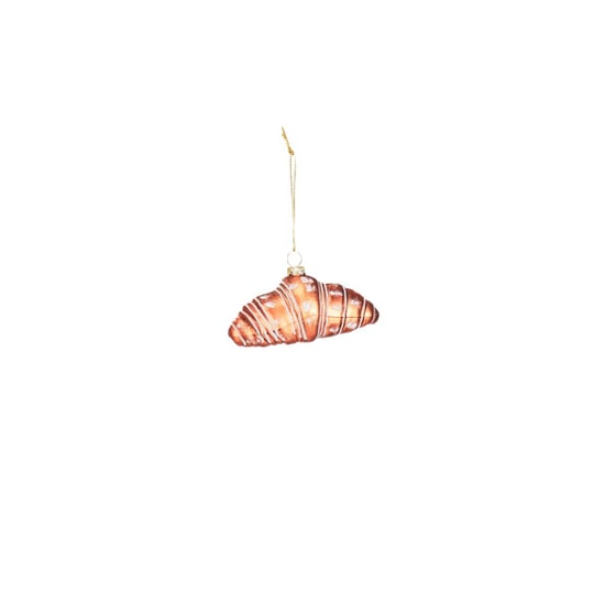 House Vitamin Ornament xmas hanger croissant glass 9,5x5x4,5cm - Image 2