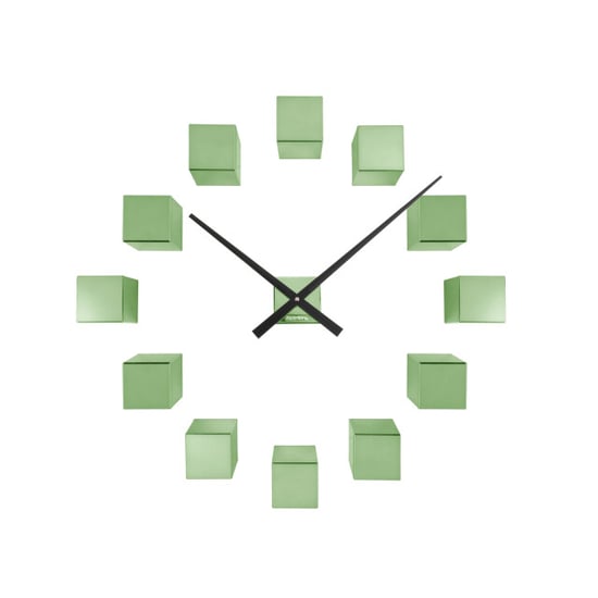Karlsson wandklok diy cubic metallic metallic green- Ø40cm - Image 1