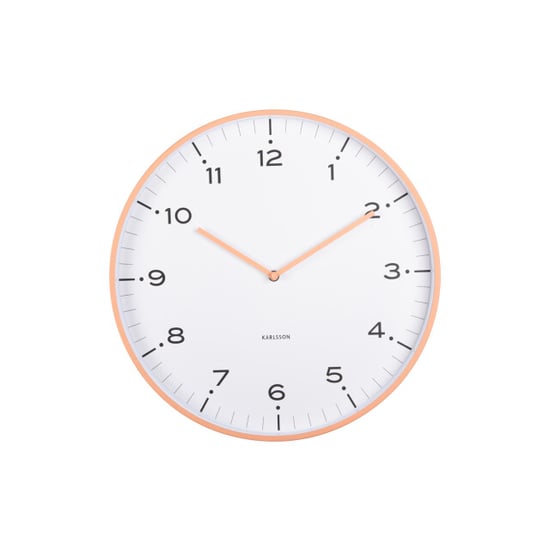 Karlsson wandklok circus rings peach orange- Ø40cm - Image 2